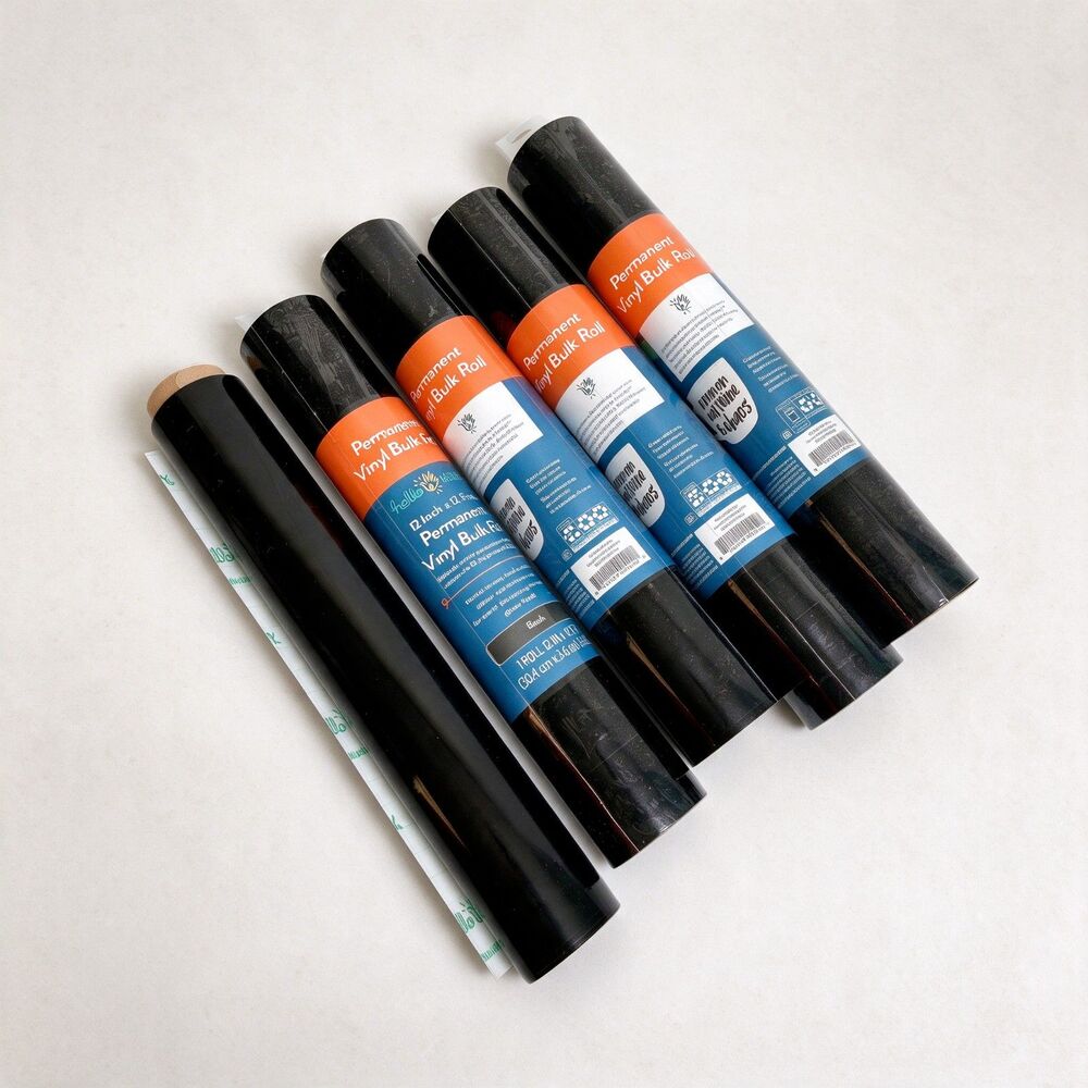 5 Black Vinyl Rolls